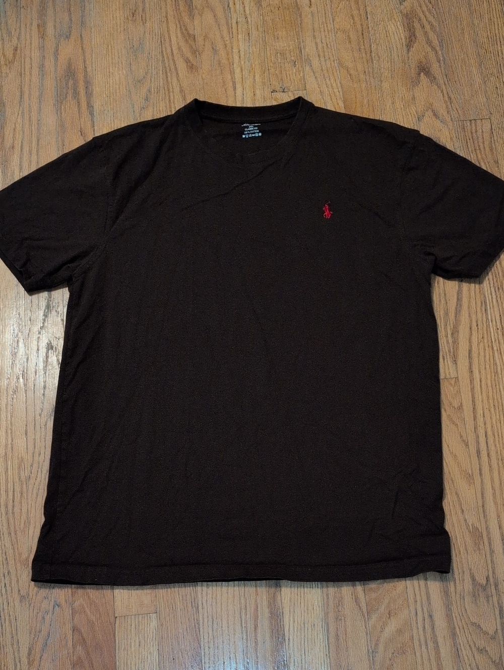 Polo by Ralph Lauren Black Short Sleeve Tee with Red Pony